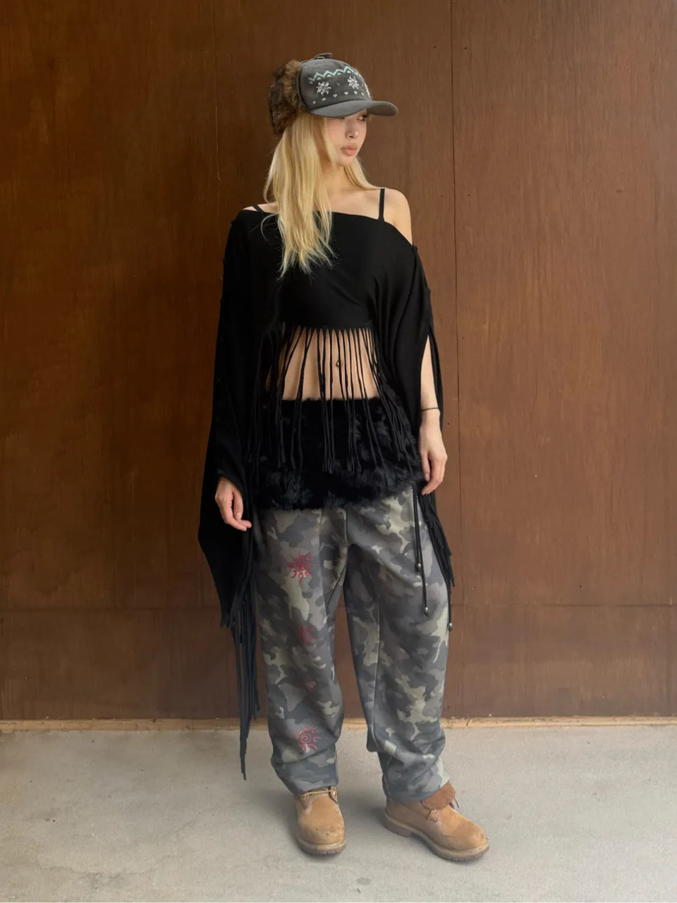 Karma Sweatpants Mustard Camo