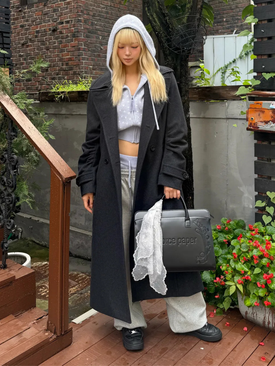 Chi Sweatpants Melange Gray