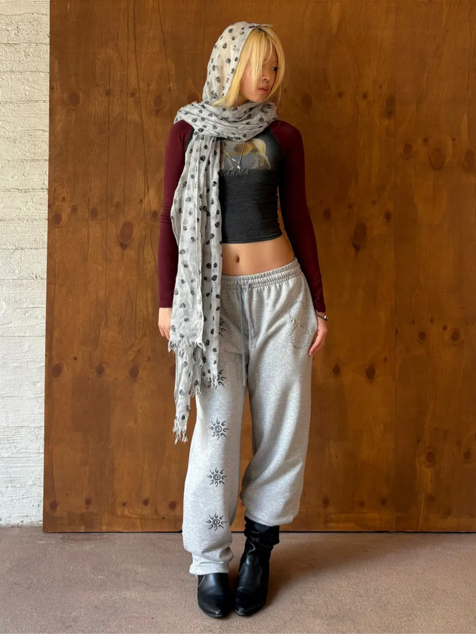 Karma Sweatpants Mustard Camo