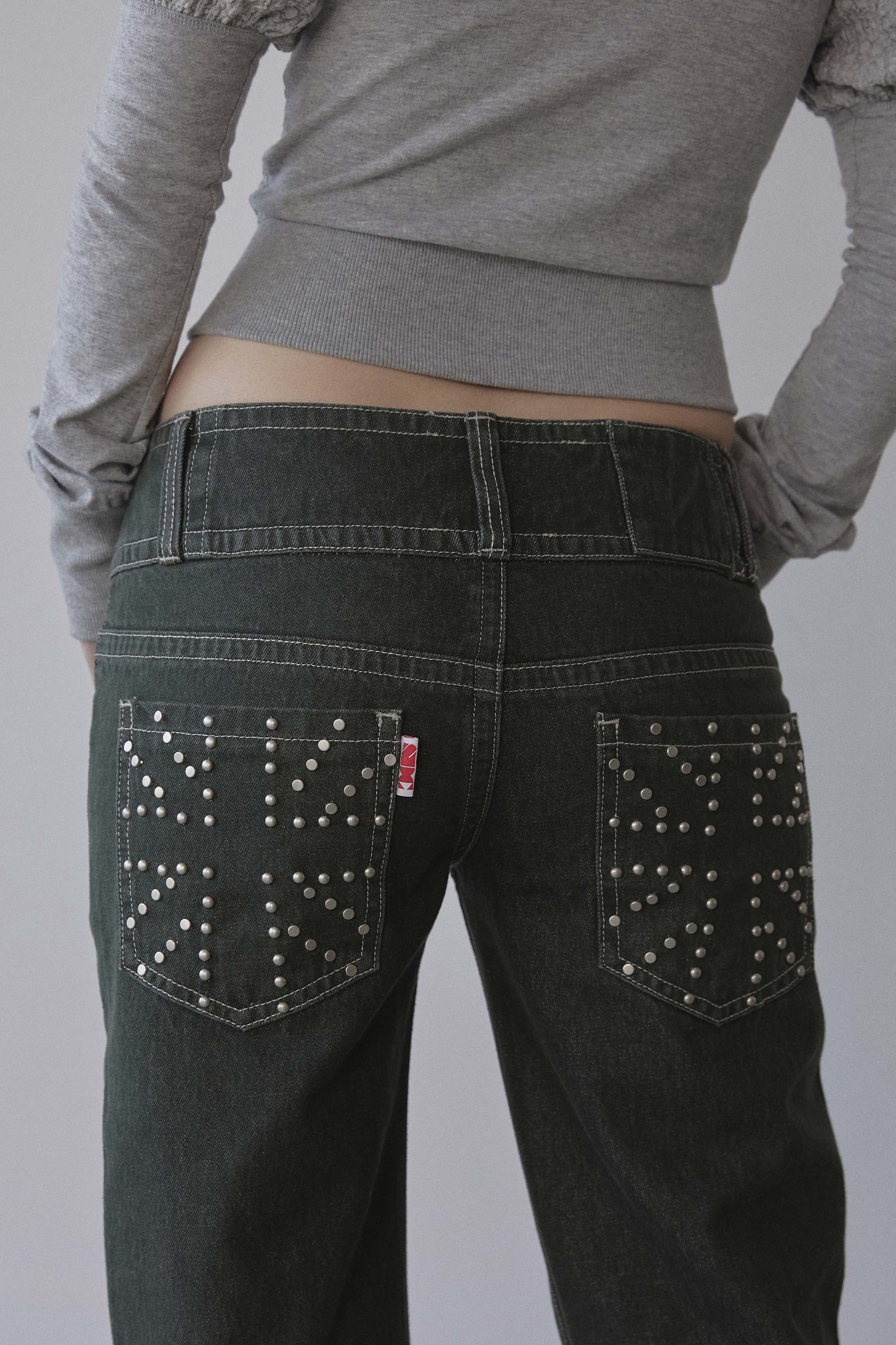 Union Jack Engineered Denim Indigo Gray