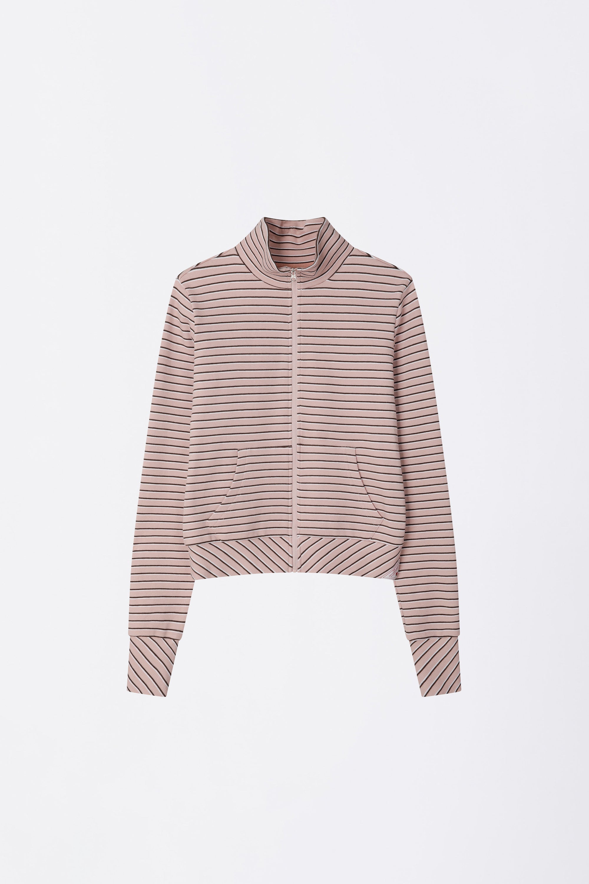 Striped Track Jacket Baby Pink