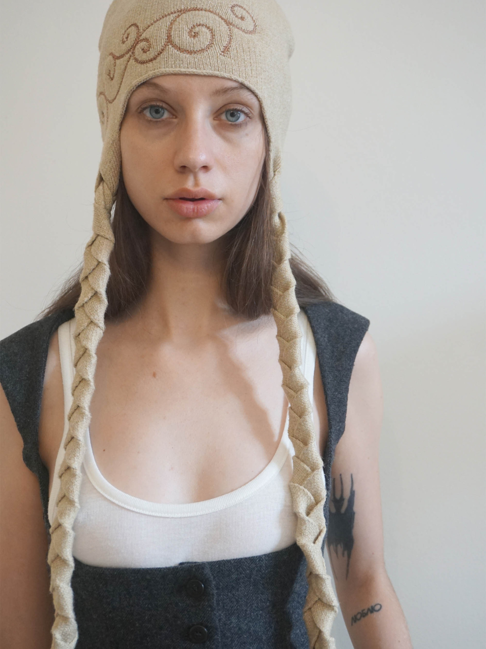Braided Bonnet Beige