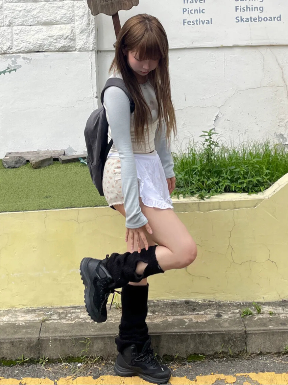 Karma Vintage Backpack Charcoal
