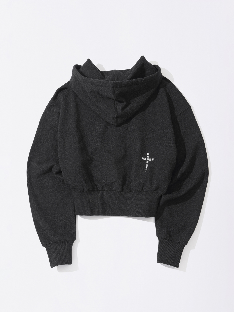 Bad Seed Jewel Hooded Zip-Up Melange Charcoal