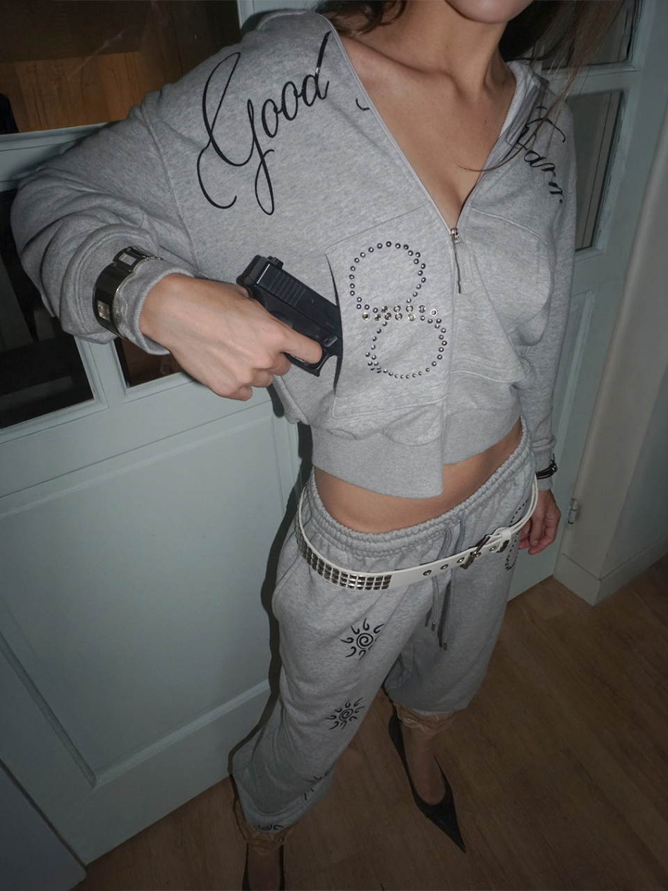 Karma Sweatpants Melange Gray