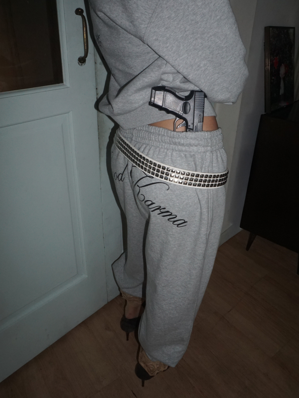 Karma Sweatpants Melange Gray