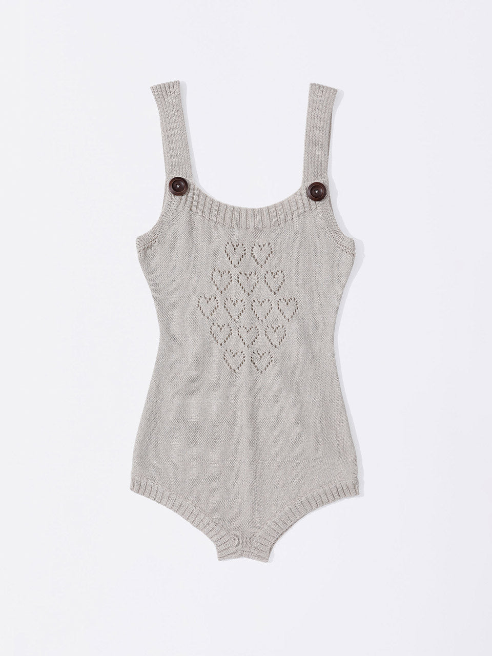 【SCULPTOR】 Overalls Knitted Bodysuit Raw SC25S302IV Overalls Knitted Bodysuit Raw – Sculptor