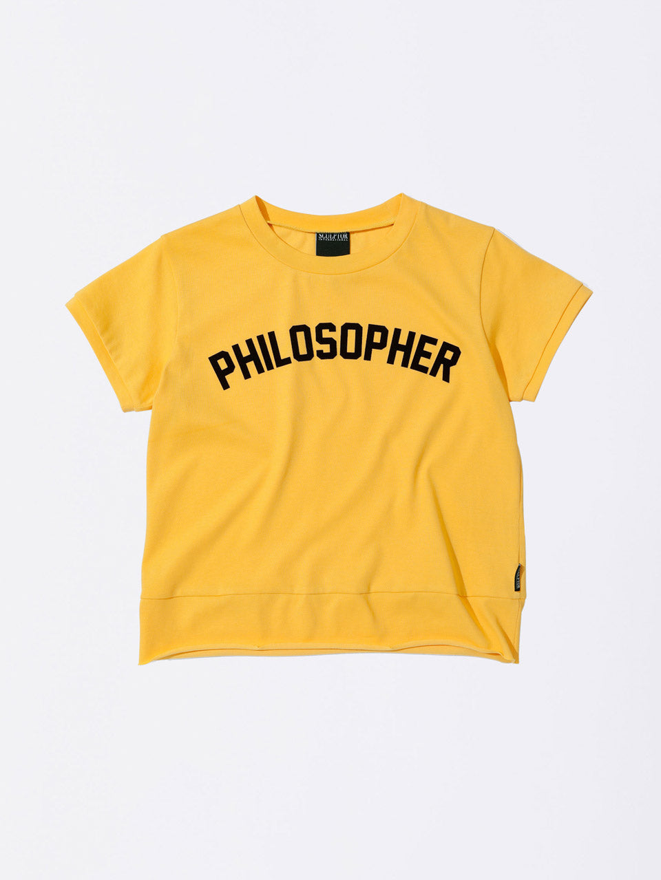 Tシャツ・カットソー [SCULPTOR] Philosopher Baby Tee Yellow SC25S252YE Philosopher Baby Tee Yellow – SCULPTOR JAPAN