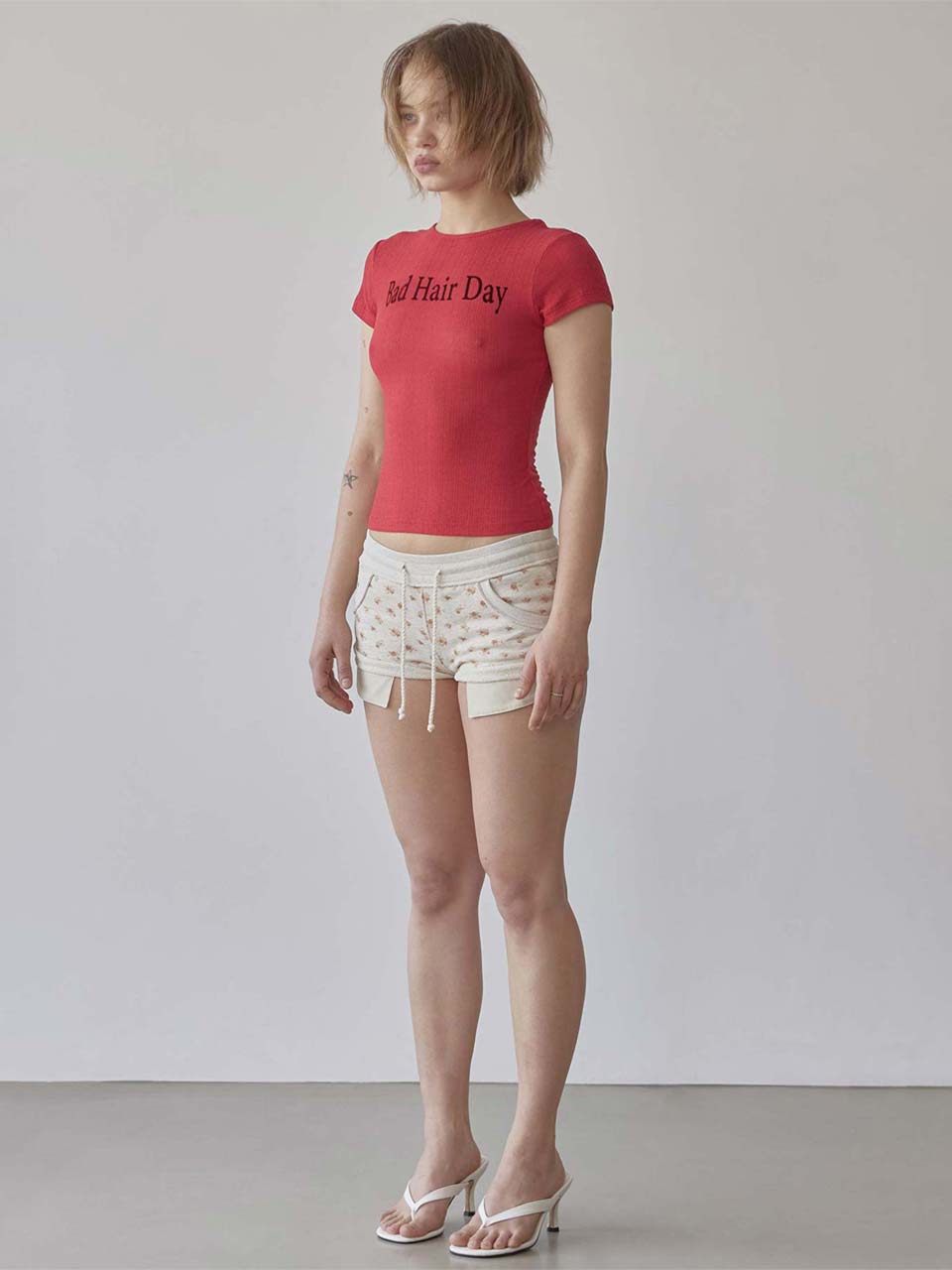 Bad Hair Day Tee Red
