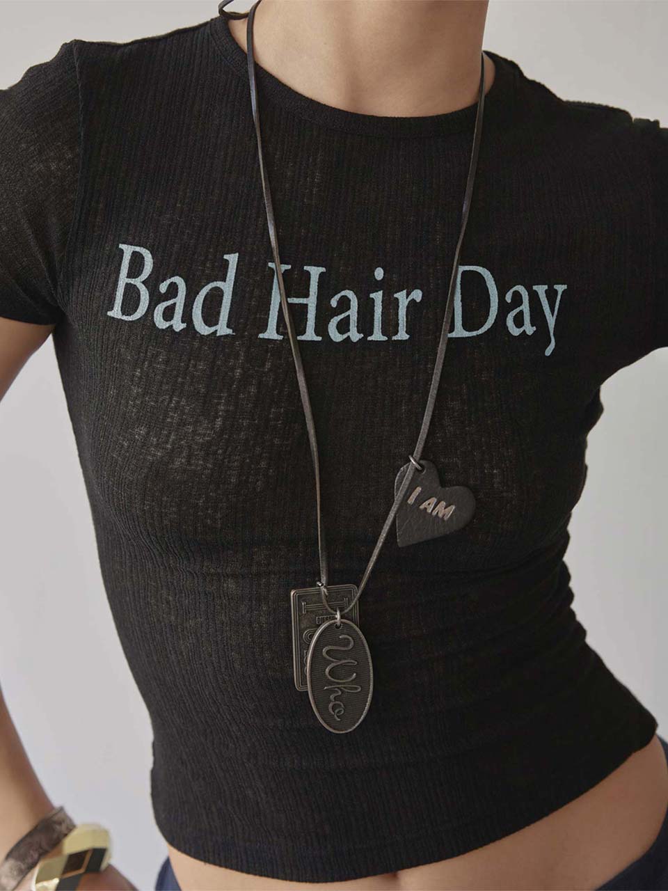 Bad Hair Day Tee Black