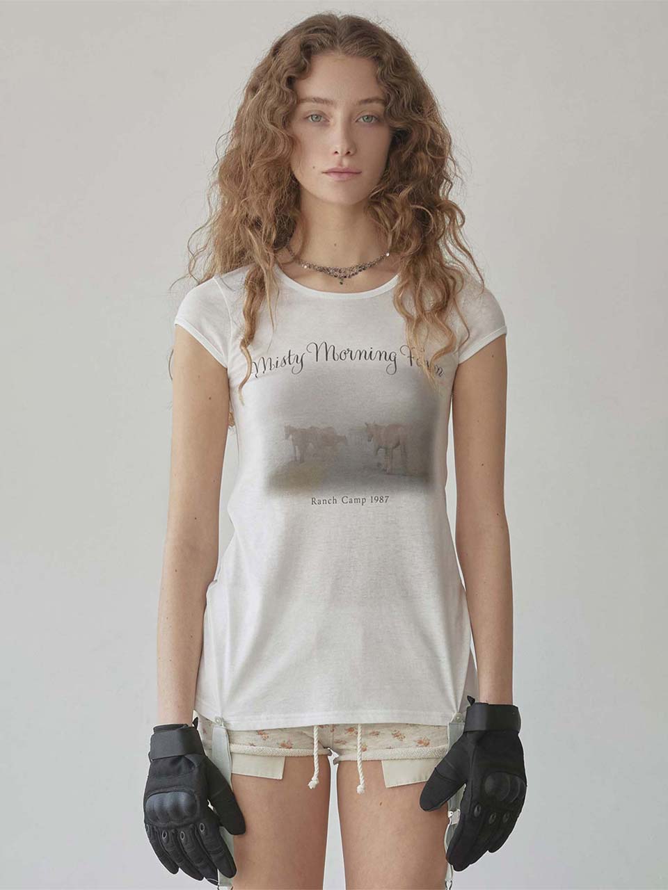 Ranch Lingerie Tee White