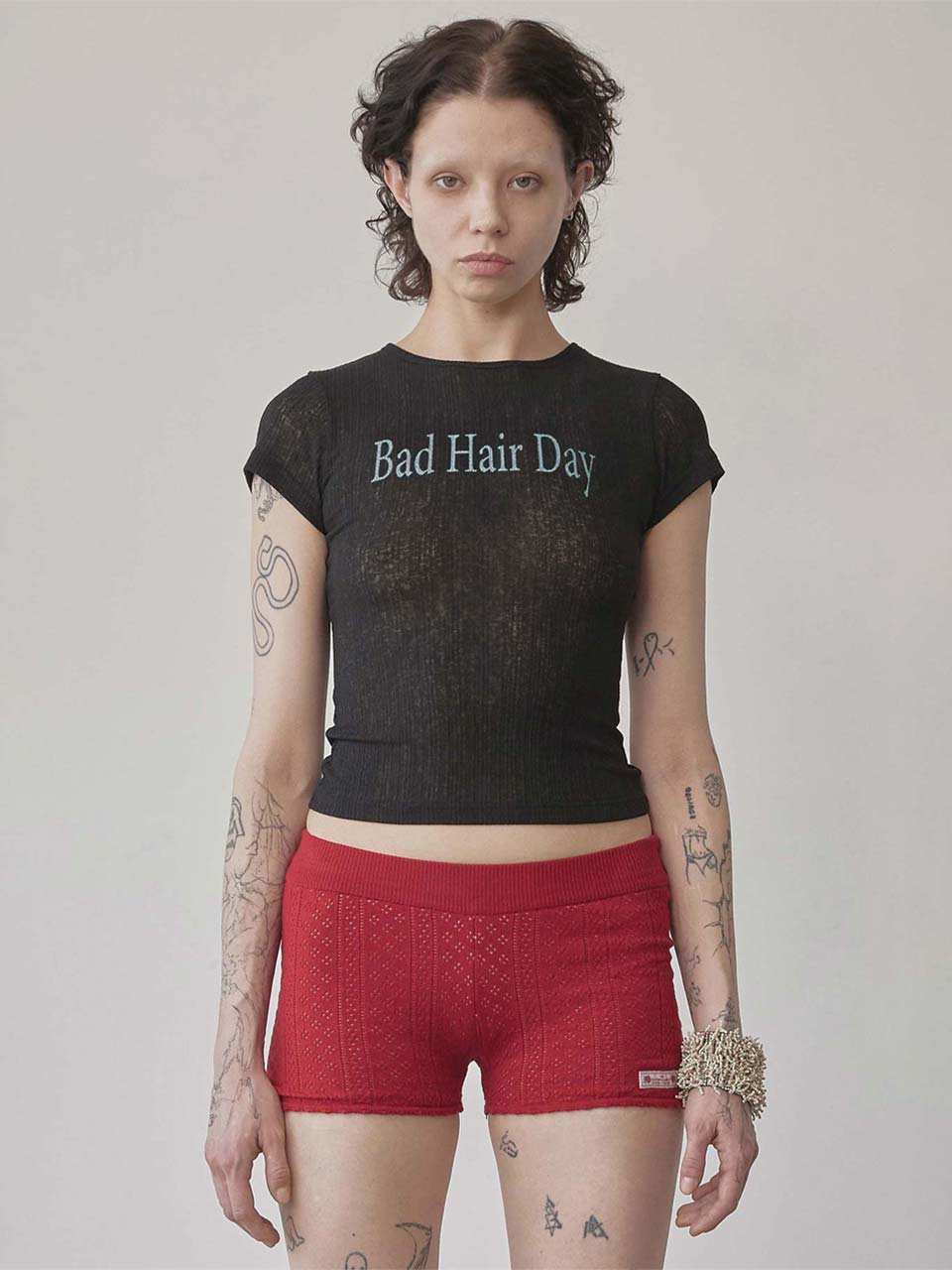 Bad Hair Day Tee Black