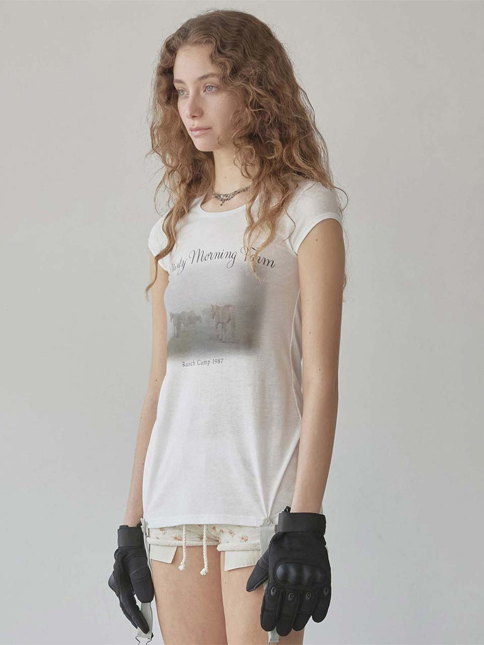 Ranch Lingerie Tee White