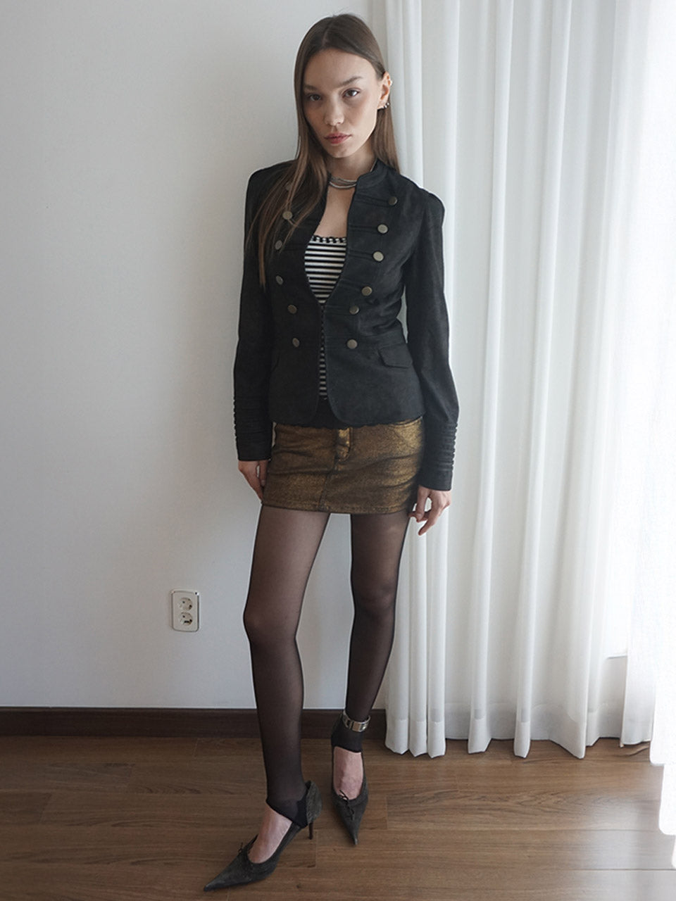 Brass Napoleon Jacket Black