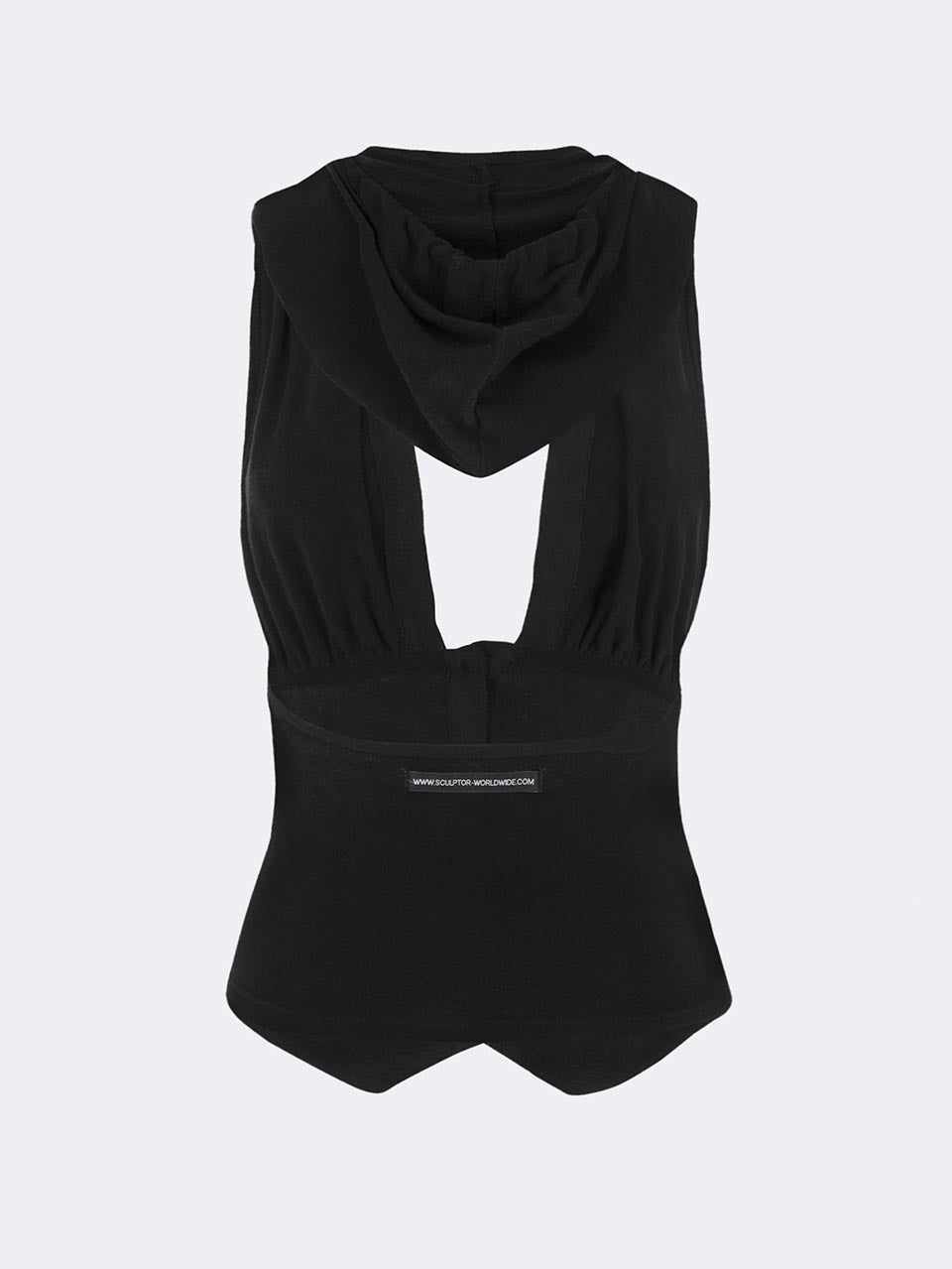 Classic Sleeveless Hoodie Black