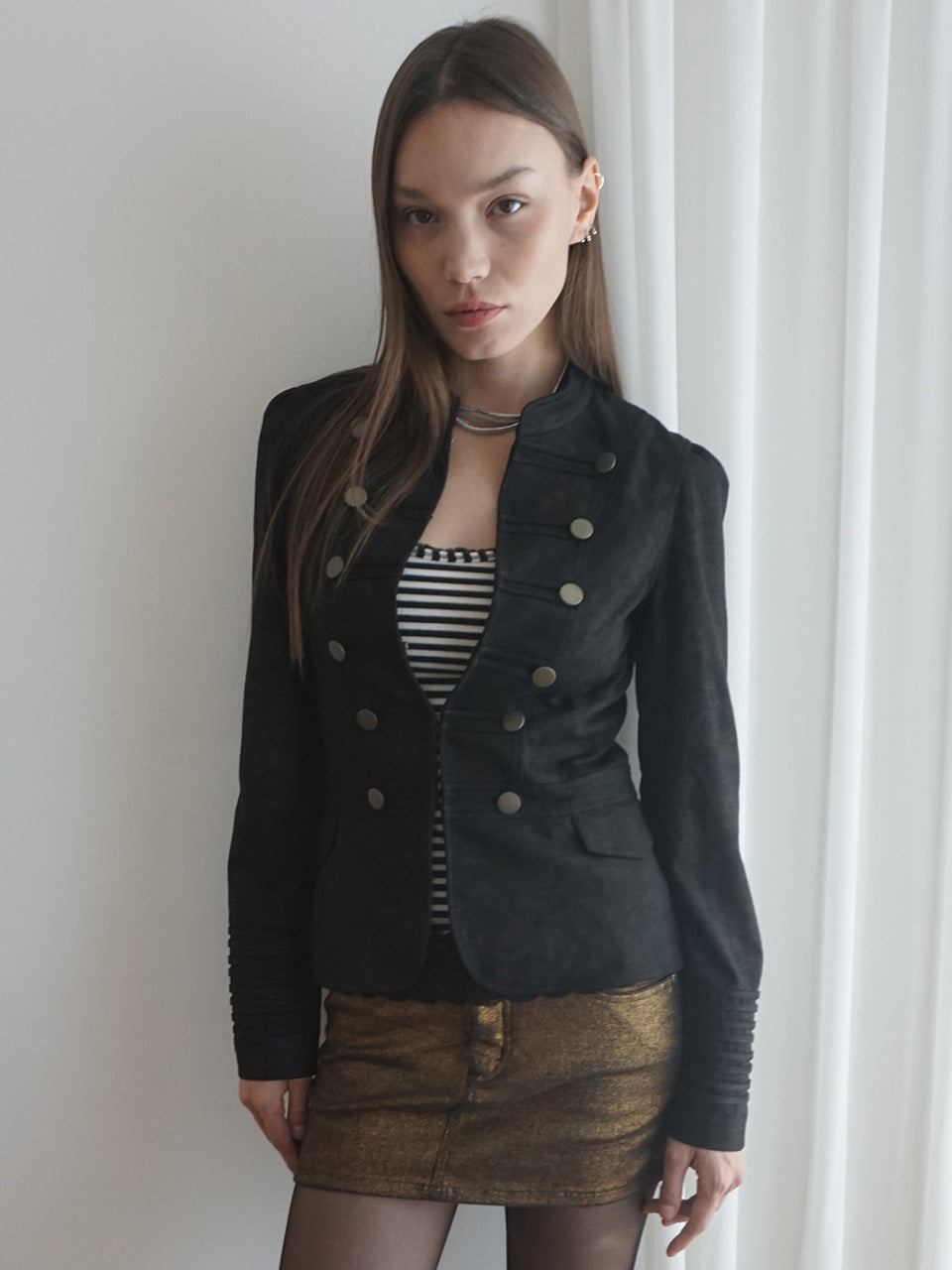Brass Napoleon Jacket Black