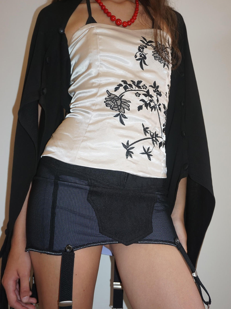 Layered Corset Black