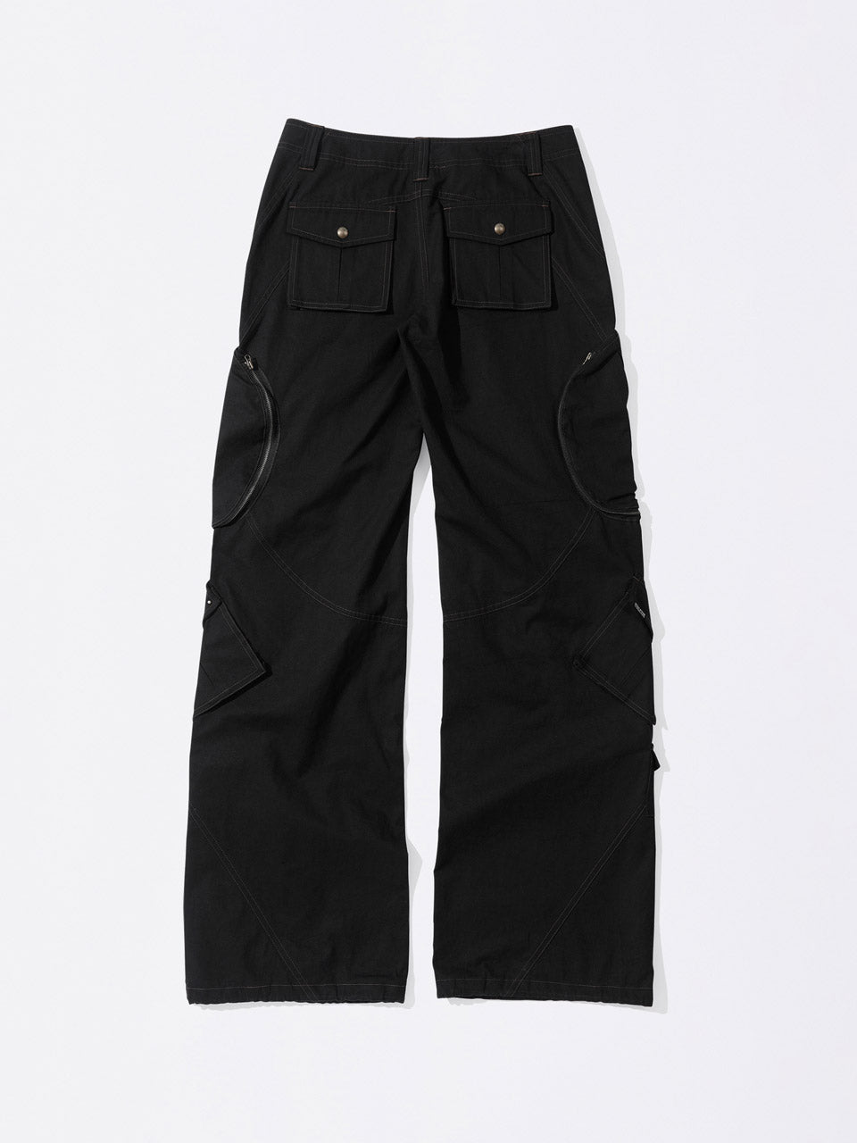 Washed Cargo Pants Black