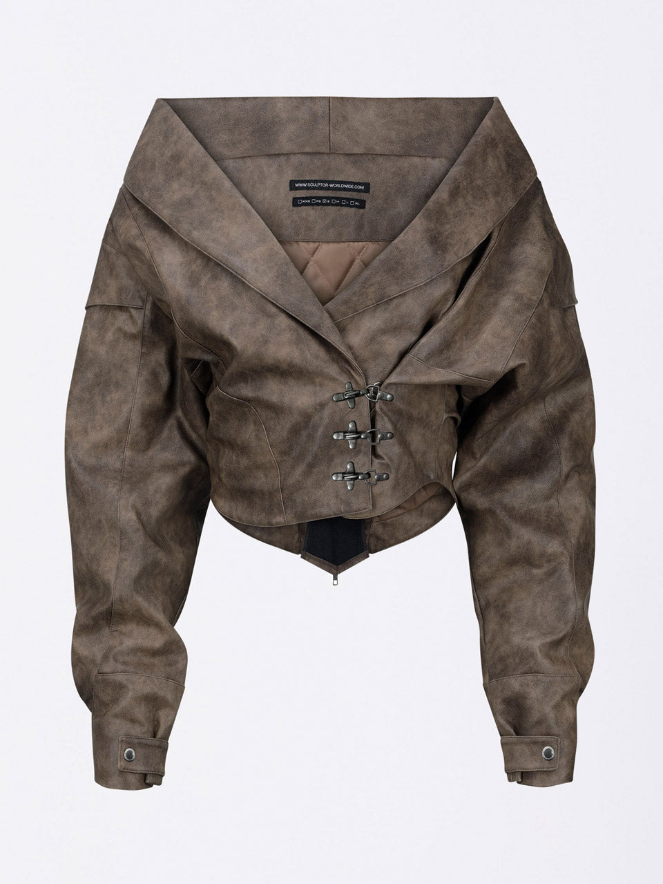 Corset Latch Down Jacket Brown