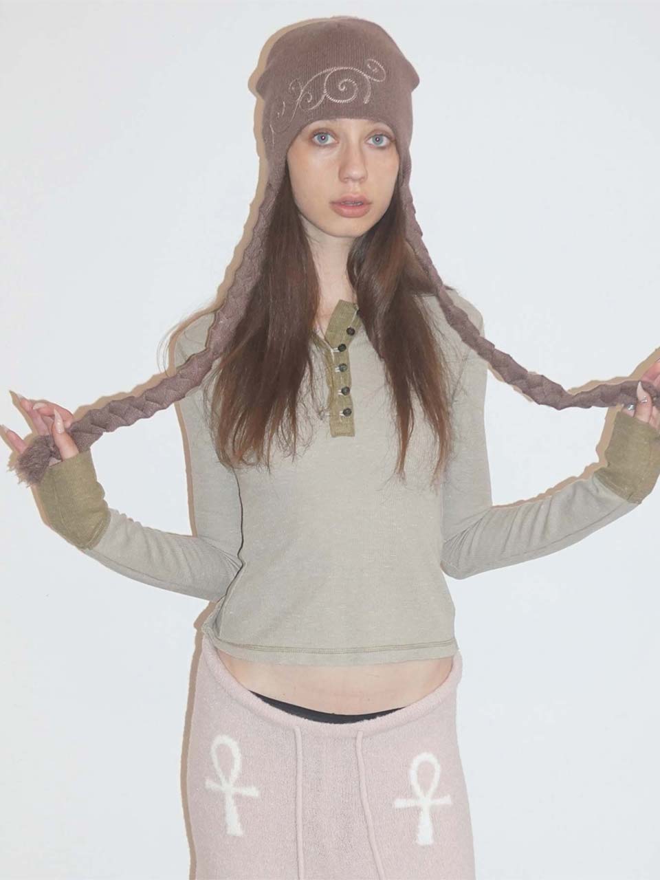 Braided Bonnet Brown