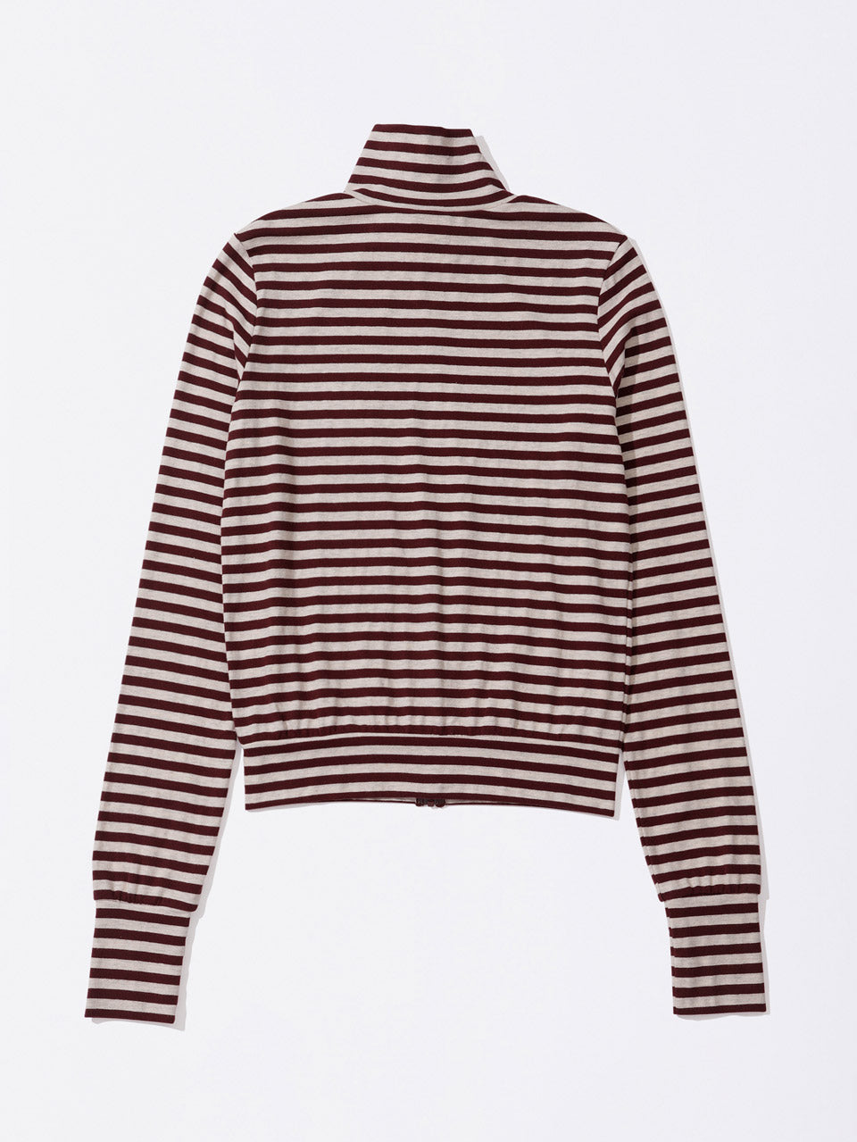 Light Weight Striped Jersey Burgundy