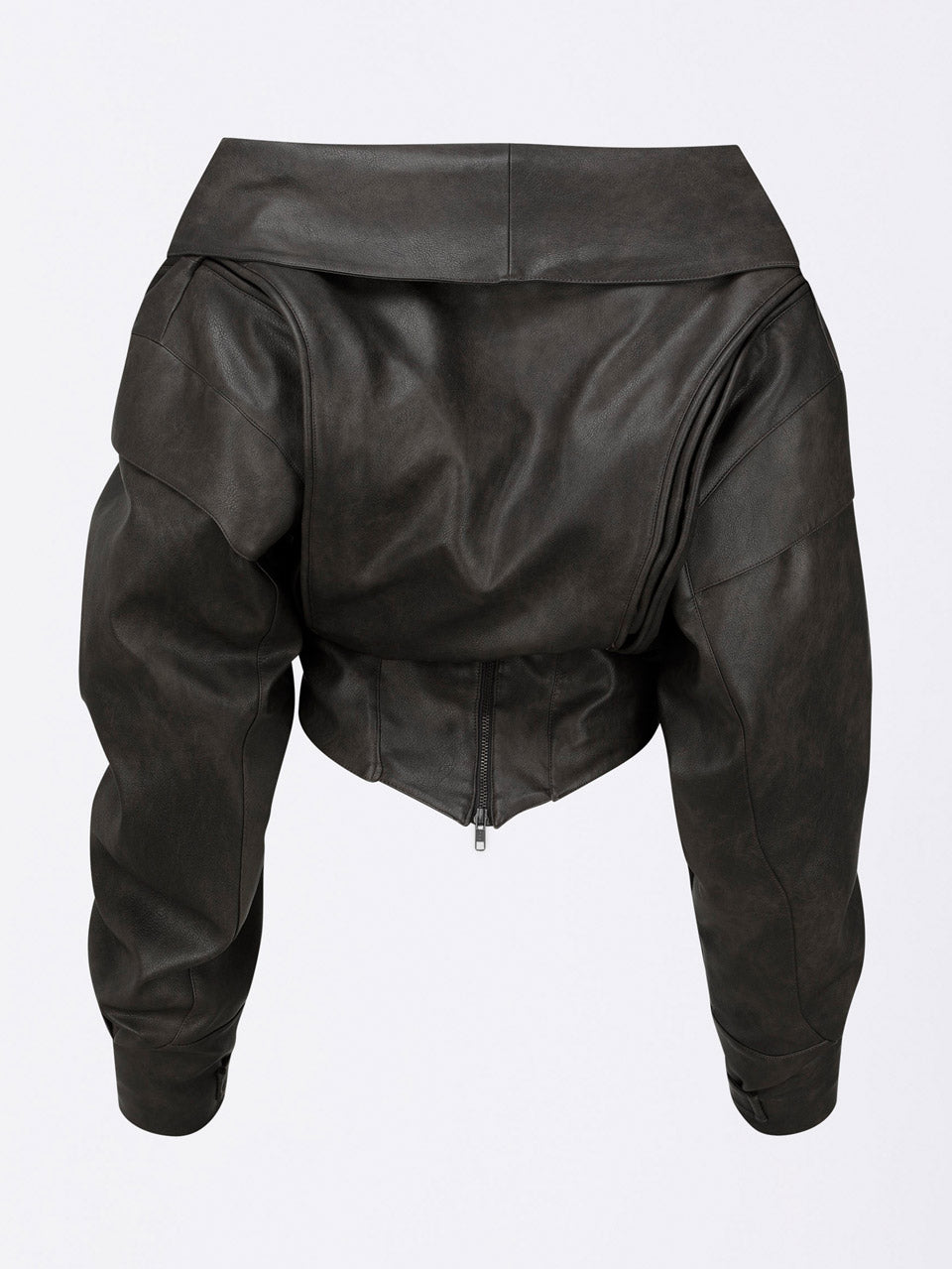 Corset Latch Down Jacket Charcoal