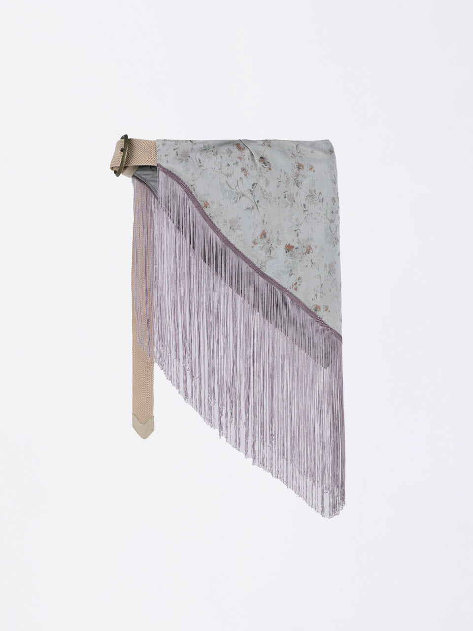 Fringe Scarf Bag Dusty Blue
