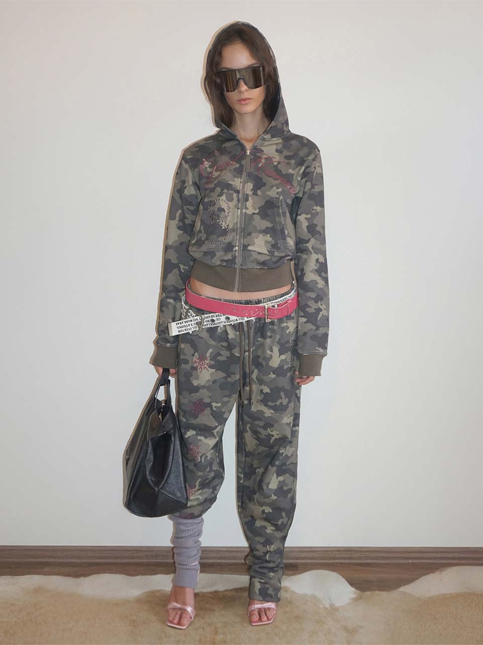 Karma Hooded Zip-Up Forest Camo