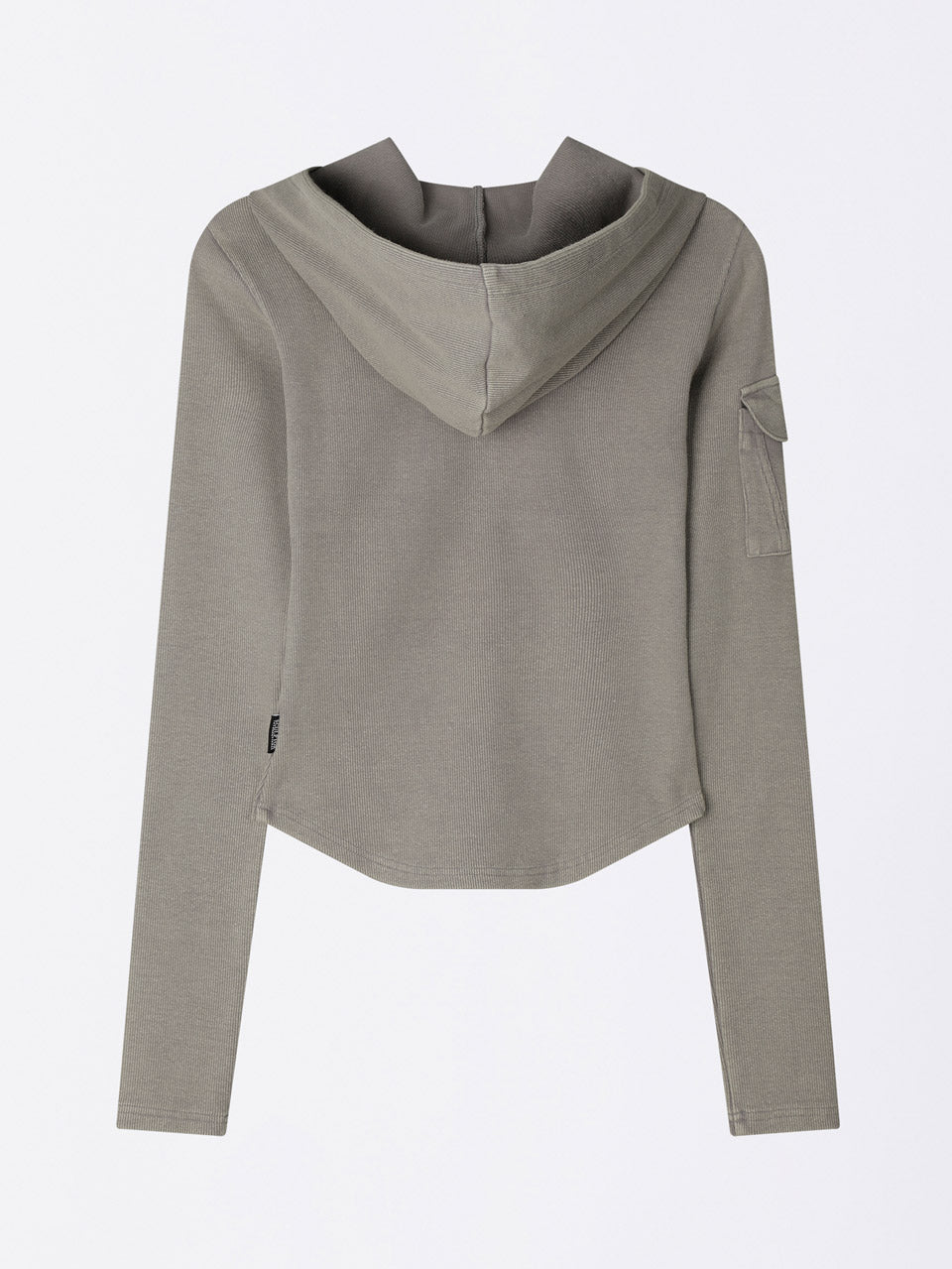 Washed Pocket Hoodie Gray