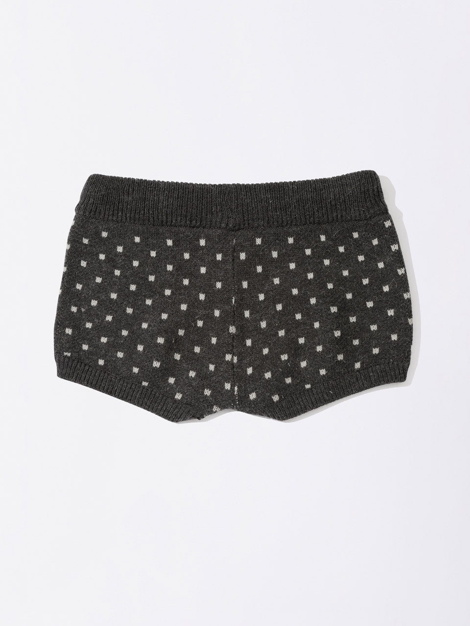 Snowflake Knit Shorts Gray