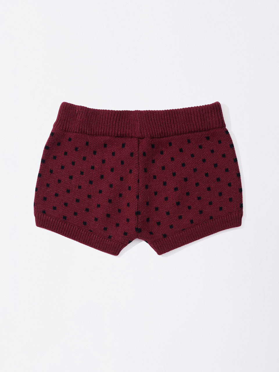 Snowflake Knit Shorts Ladybug