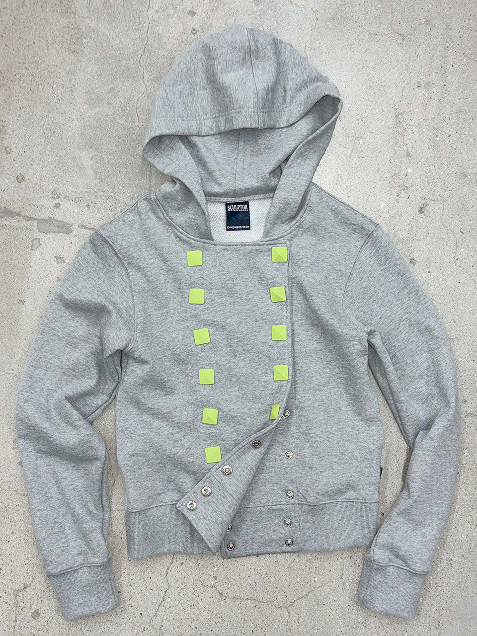 sculptor ナポレオンスタッズフーディ Napoleon Stud Hoodie Melange Gray – SCULPTOR JAPAN