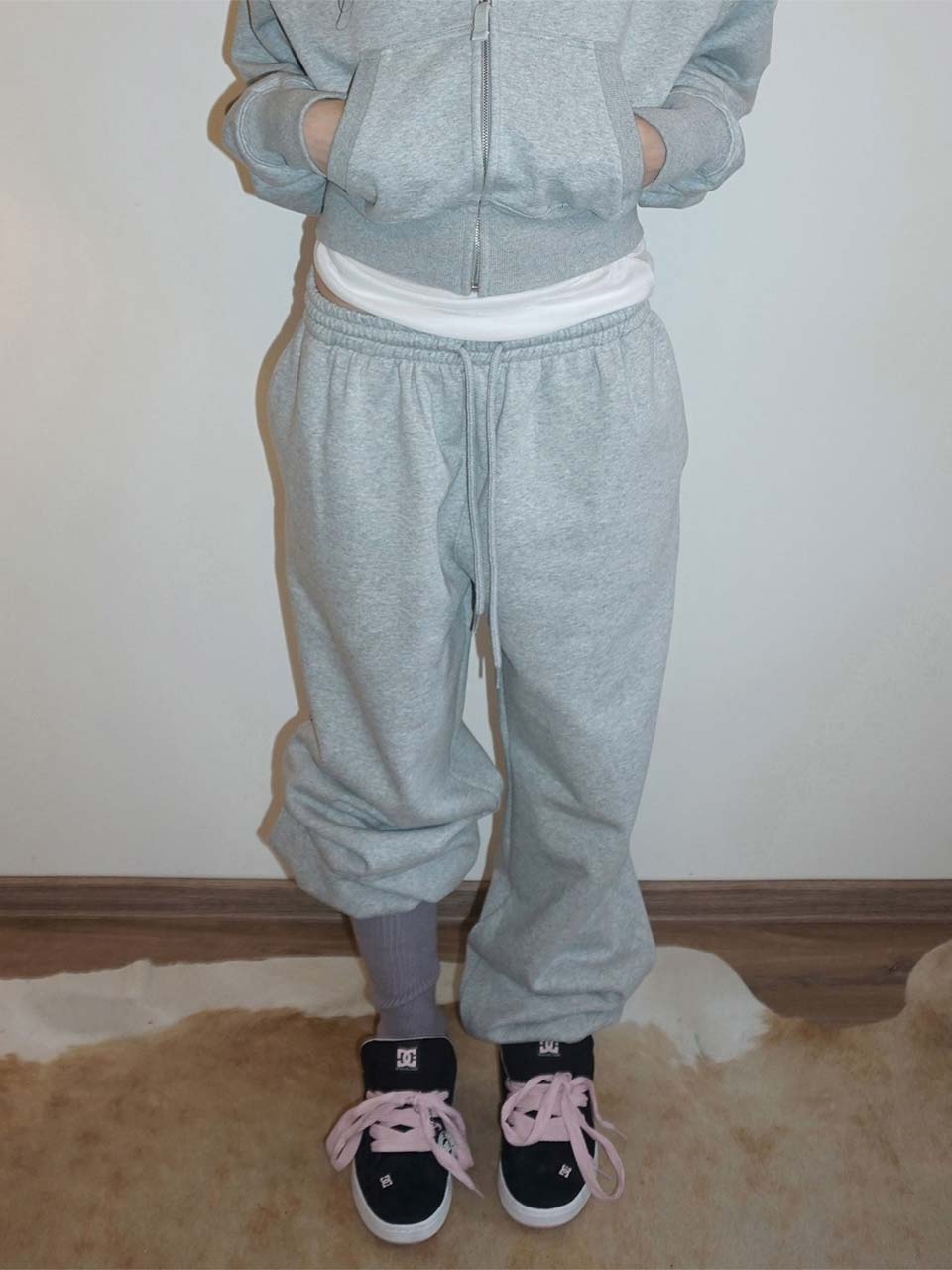 Chi Sweatpants Melange Gray