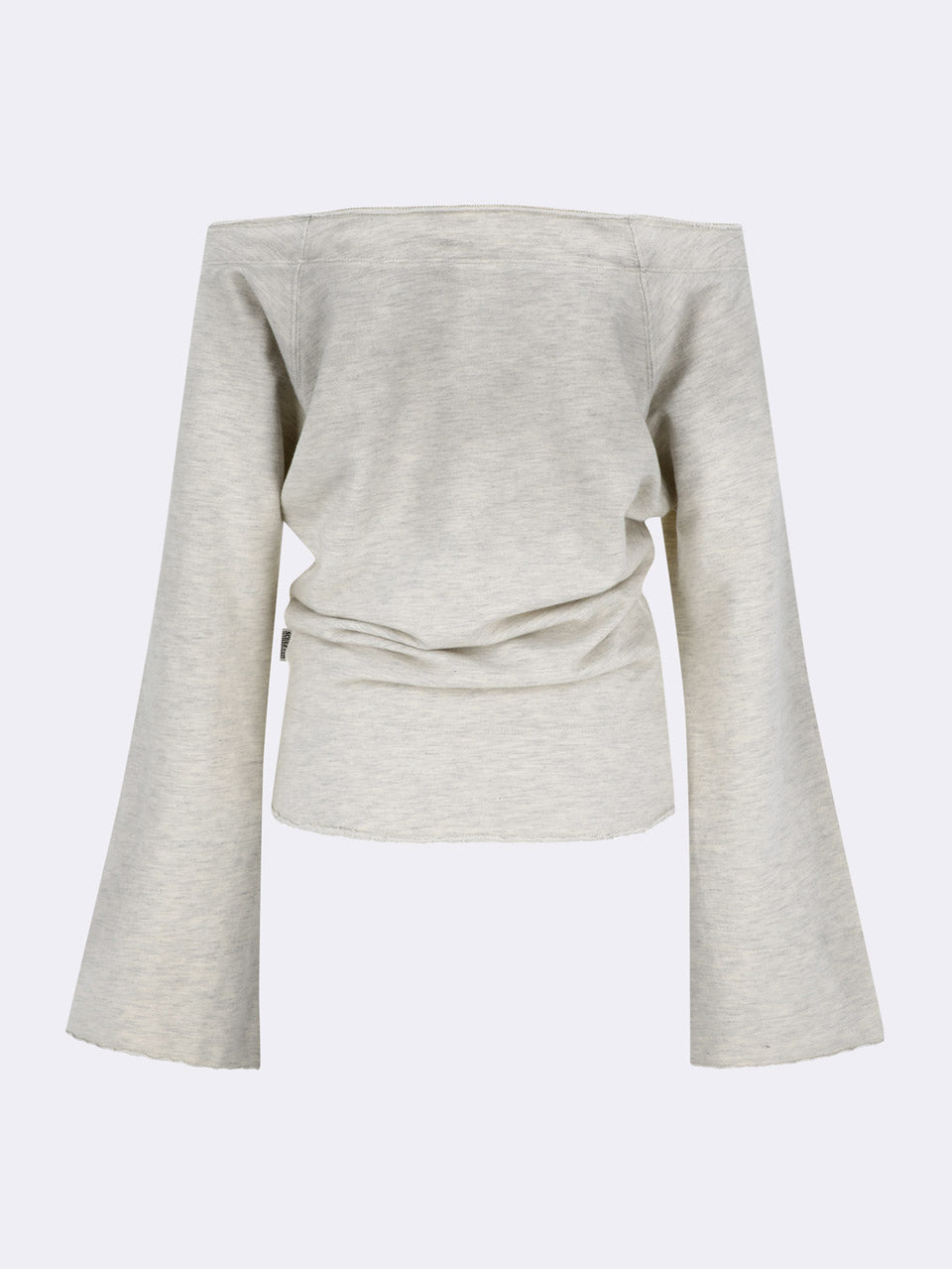 Wide Bell Sleeve Sweatshirt Oatmeal