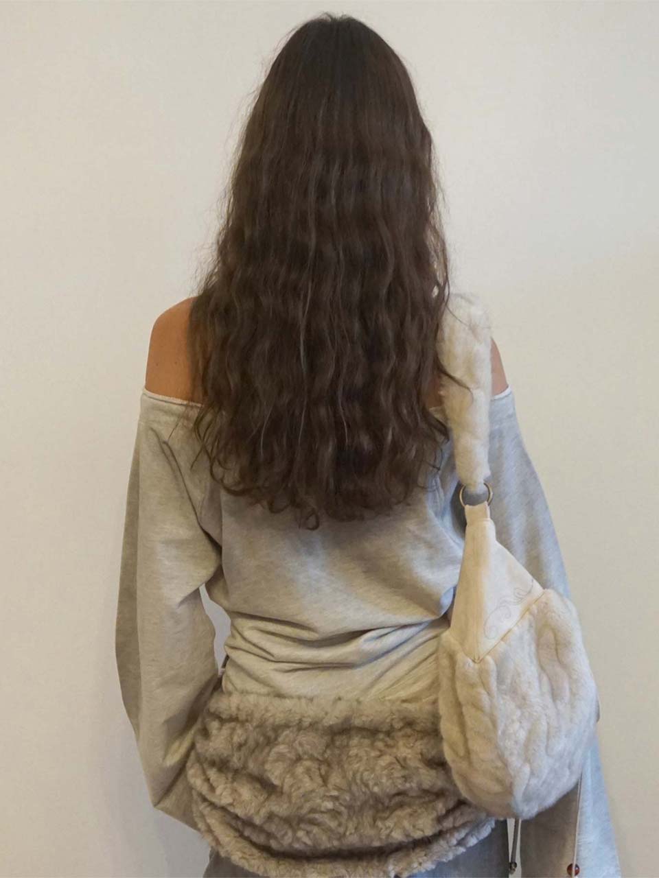 Wide Bell Sleeve Sweatshirt Oatmeal