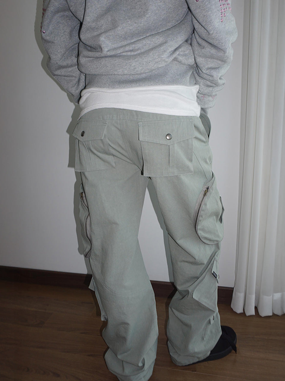 Washed Cargo Pants Sage