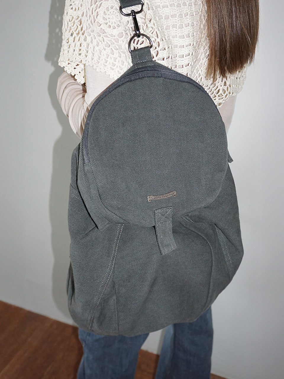 Three-Way Twill Bag Warm Gray