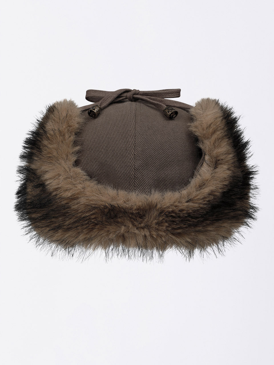 Nordic Twill Earflap Cap Washed Brown