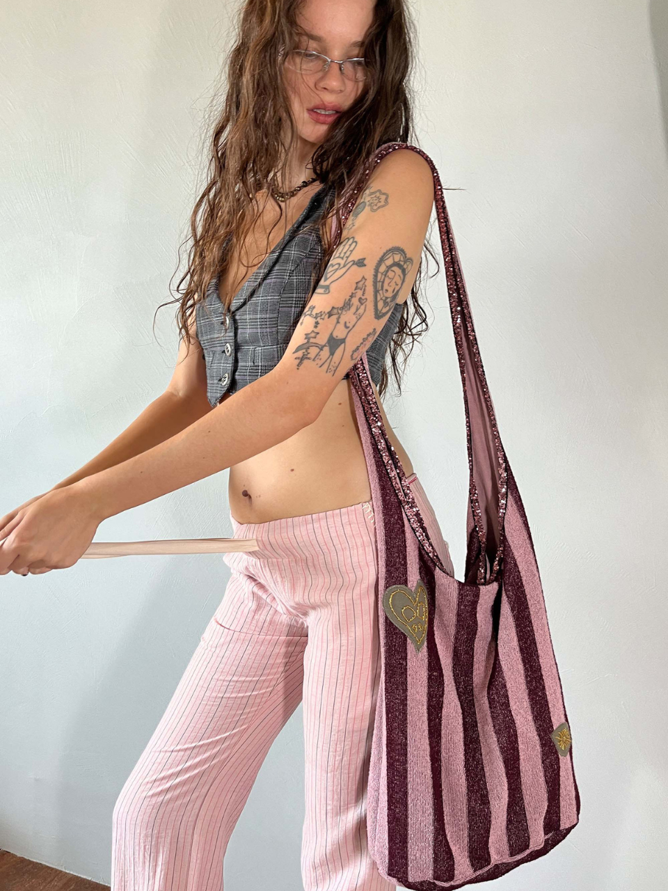 Terry Hobo Bag Berry