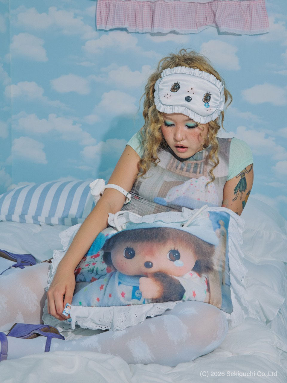 [Sculptor X Bebichhichi] Nightmare Pillow Bag Cloud Blue