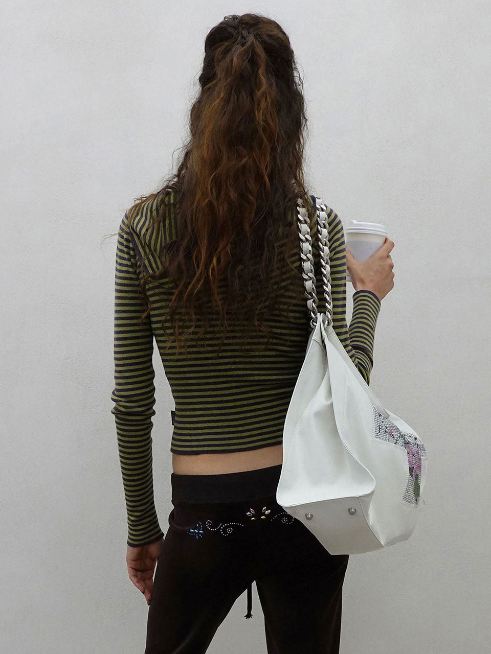 143 Knit Zip Hoodie Green/Purple