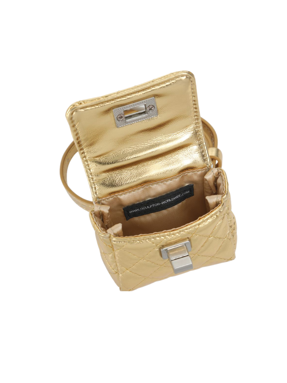I Coin Purse Metallic Gold