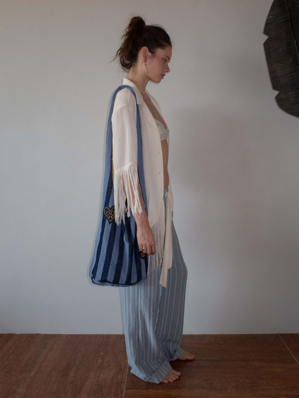Terry Hobo Bag Navy
