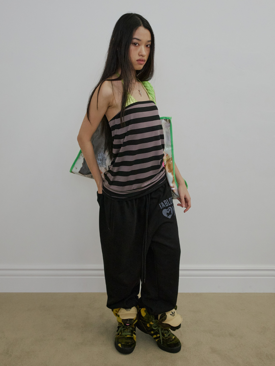 Sweet Kitty Jogger Pants Black