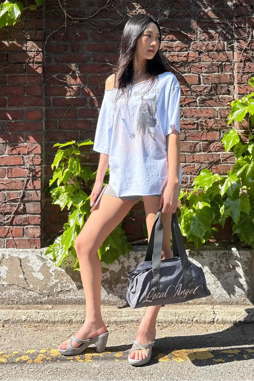 Tシャツ・カットソー [SCULPTOR] Sheriff Cut Out Tee Misty Blue SC25S251BL SCULPTOR® online store