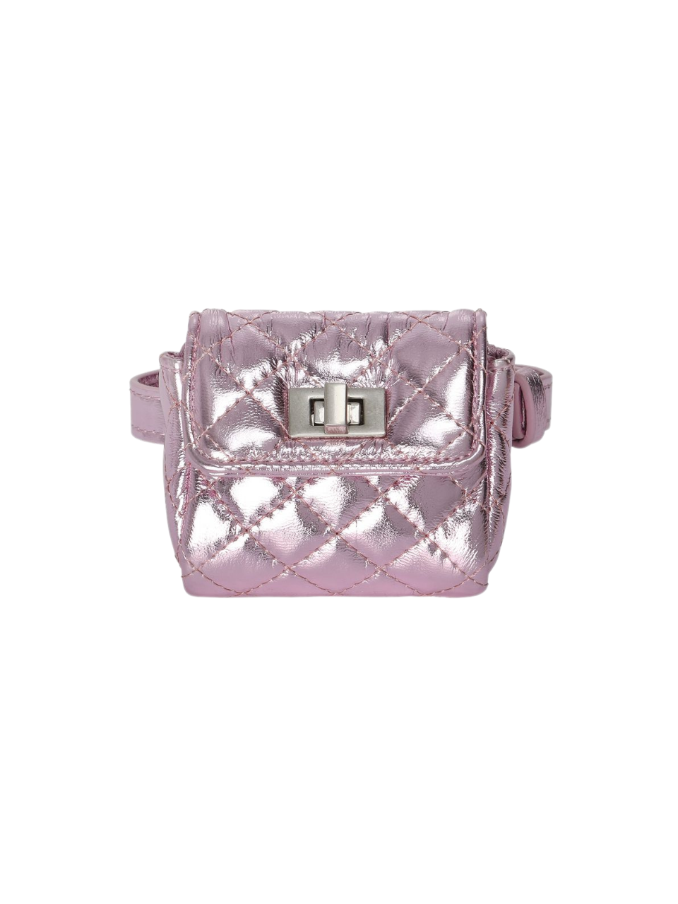 I Coin Purse Metallic Pink