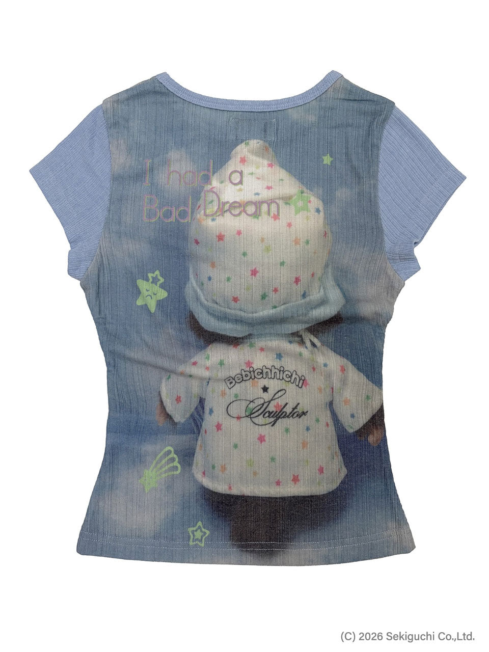 [Sculptor X Bebichhichi] Bebichhichi Baby Tee Cloud Blue