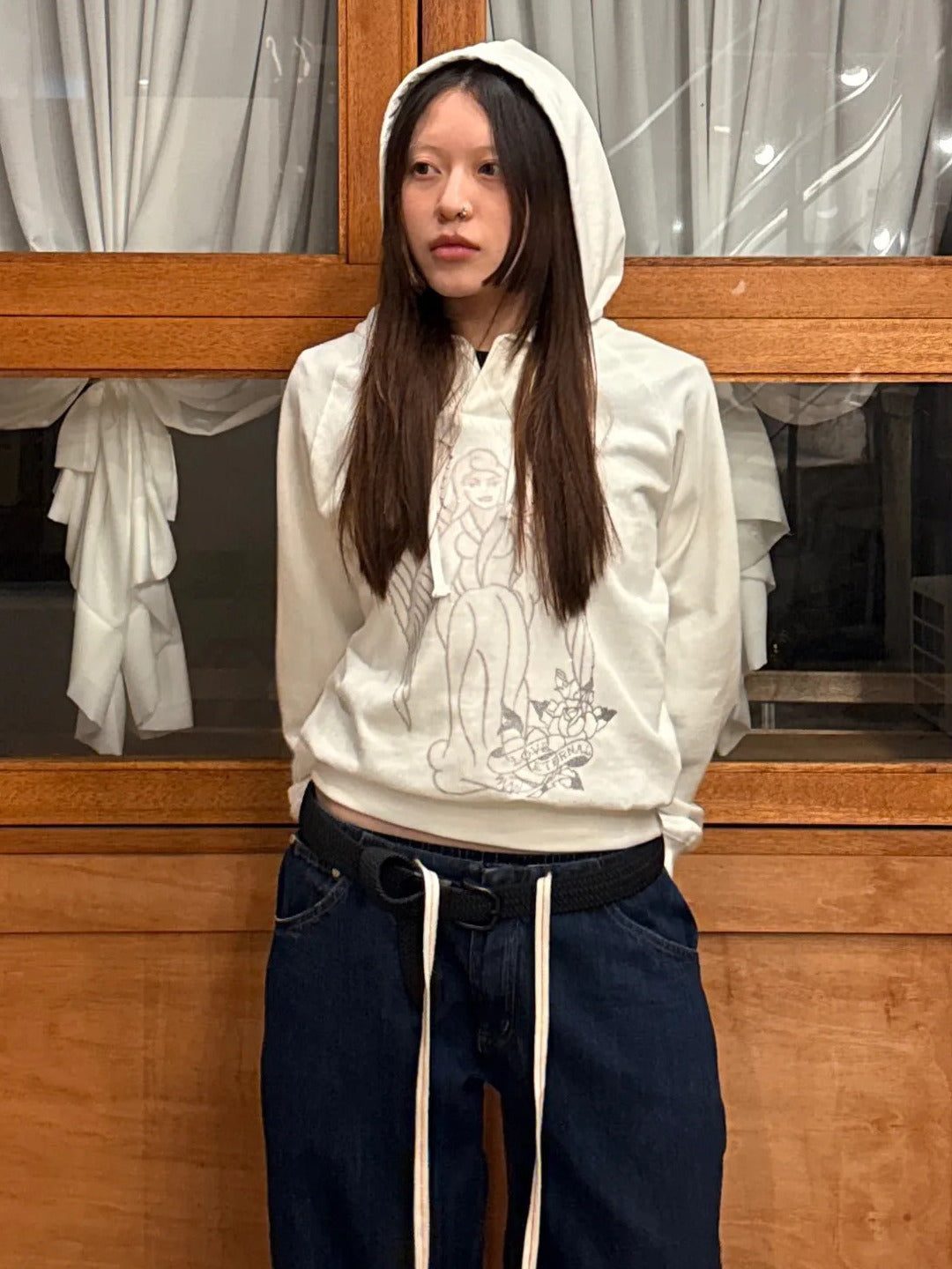 Sculptor X Ed Hardy] Angel Hoodie Melange Gray – SCULPTOR JAPAN