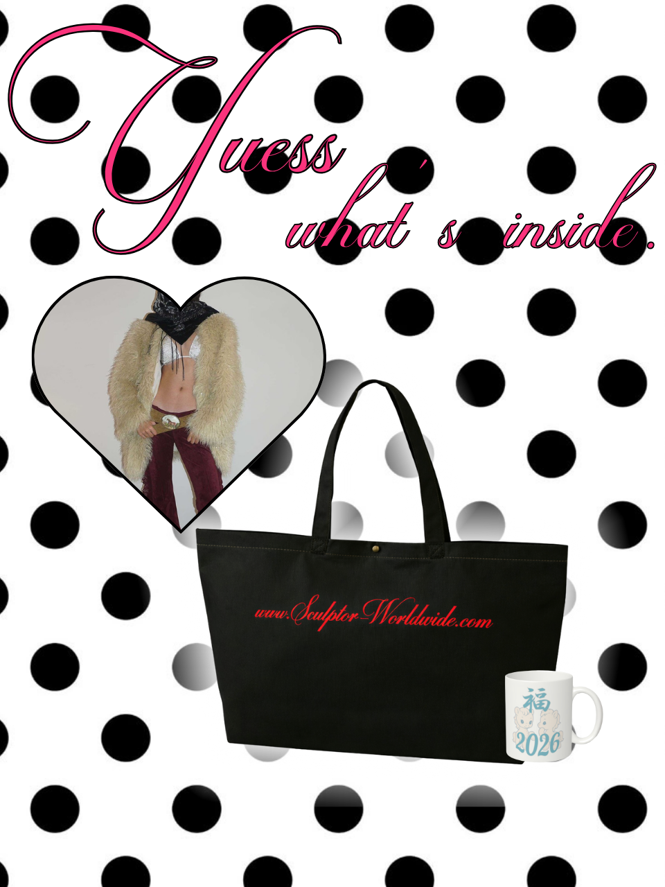 ★ 777 '福' LUCK BAG ★ (Faux Fur Middle Jacket Beige)