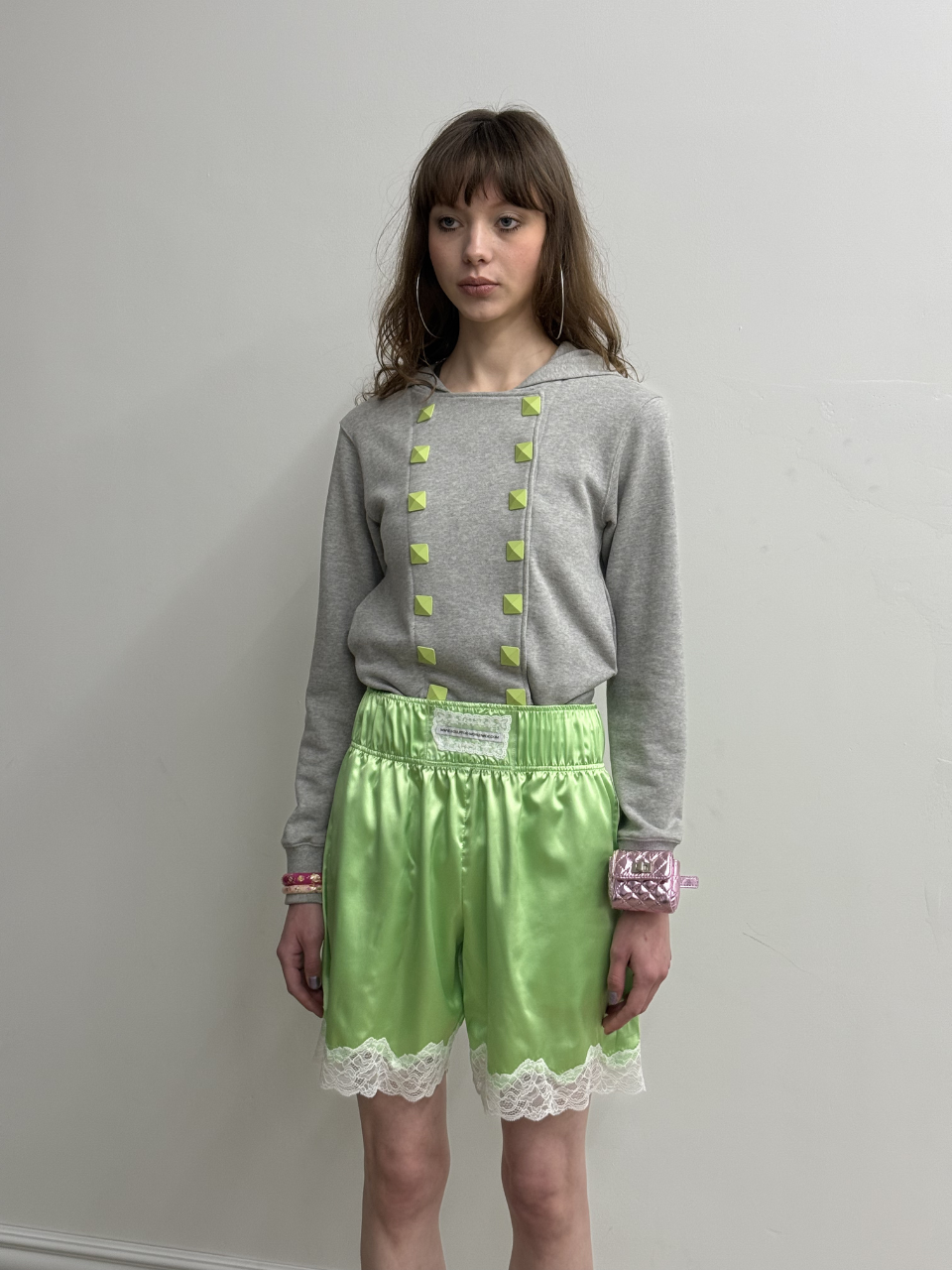 Napoleon Stud Hoodie Melange Gray – SCULPTOR JAPAN